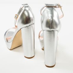 Sandale cu toc Reich Argintii 7