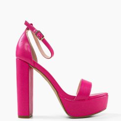 Sandale cu toc Reich Fuchsia 5