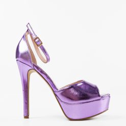 Sandale cu toc Remiel Mov 4