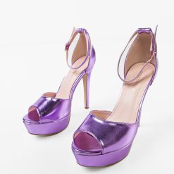 Sandale cu toc Remiel Mov 5