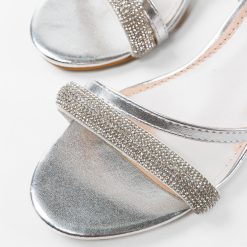 Sandale cu toc Rhoxane Argintii 6