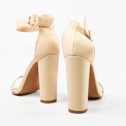Sandale cu toc Rigmo Bej 6