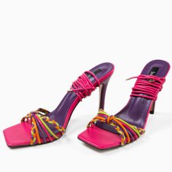 Sandale cu toc Sameera Multi 4