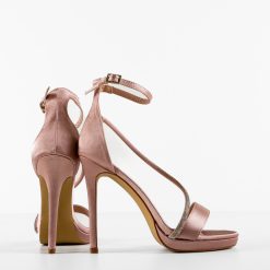 Sandale cu toc Sarai Roz 5