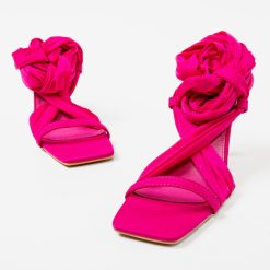 Sandale cu toc Septembe Fuchsia 5