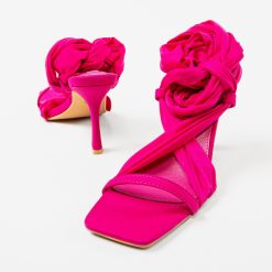 Sandale cu toc Septembe Fuchsia 6