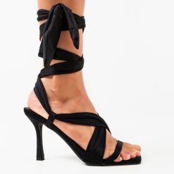 Sandale cu toc Septembe Negre 4