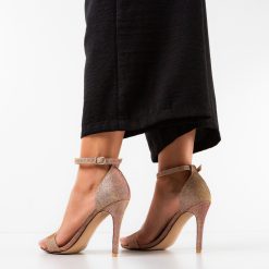 Sandale cu toc Seren Aurii 2