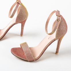 Sandale cu toc Seren Aurii 5