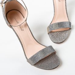 Sandale cu toc Seren Gri 7