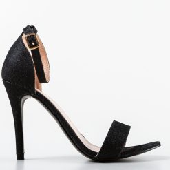 Sandale cu toc Seren Negri 3