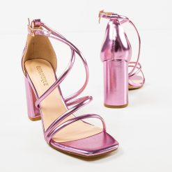 Sandale cu toc Shid Mov 4