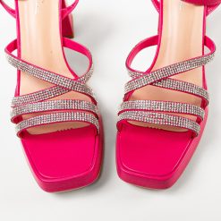 Sandale cu toc Shohre Fuchsia 5