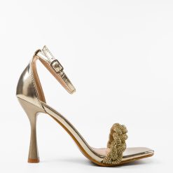 Sandale cu toc Silve Aurii 3