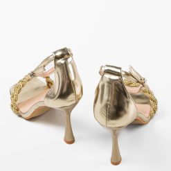 Sandale cu toc Silve Aurii 6