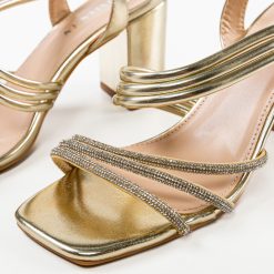 Sandale cu toc Sommer Aurii 5