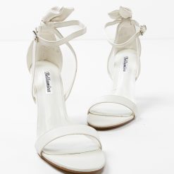 Sandale cu toc Tammie Albe 6