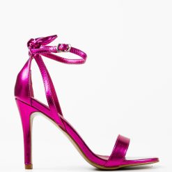 Sandale cu toc Tammie Fuchsia 5