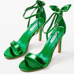 Sandale cu toc Tammie Verzi 3