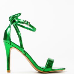 Sandale cu toc Tammie Verzi 4