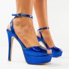 Sandale cu toc Thyrza Albastre-Sandale cu toc-Sandale cu toc