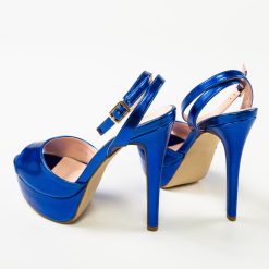 Sandale cu toc Thyrza Albastre 6