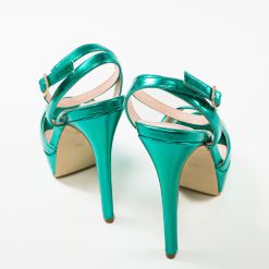 Sandale cu toc Thyrza Verzi 6