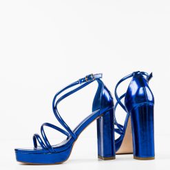 Sandale cu toc Tochuk Albastre 7