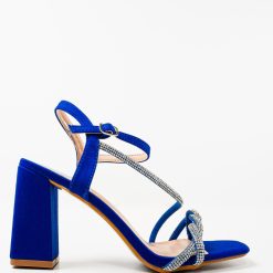 Sandale cu toc Velvela Albastre 4