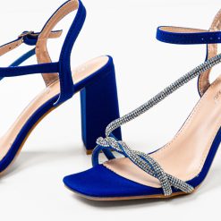 Sandale cu toc Velvela Albastre 5