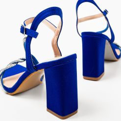 Sandale cu toc Velvela Albastre 6