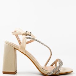 Sandale cu toc Velvela Bej 3