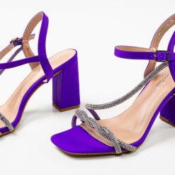 Sandale cu toc Velvela Mov 5