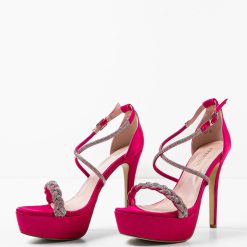 Sandale cu toc Welsh Fuchsia 4