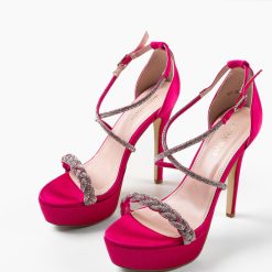 Sandale cu toc Welsh Fuchsia 5
