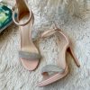 Sandale dama cu toc subtire bej 108 T4-3-Incaltaminte > Incaltaminte dama > Sandale dama