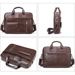 Servieta pentru barbati Carlos GT1831 piele naturala maro inchis 4