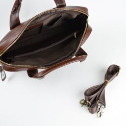 Servieta pentru barbati Darius GT1315 piele naturala Maro 4