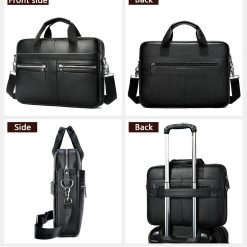 Servieta pentru barbati Felix GT1318 piele naturala Negru 5