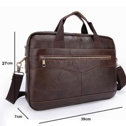 Servieta pentru barbati Teddy GT1303 piele naturala maro inchis 4