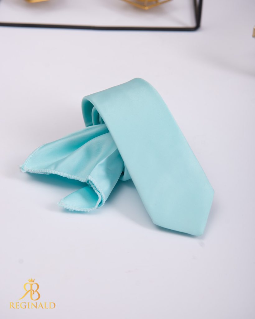 Set Cravata si batista bleu  - CV911-Accesorii
