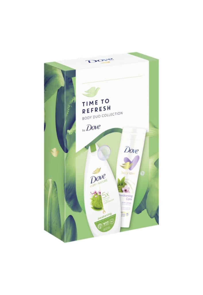 Set cadou : Gel de dus Dove Awakening - 225 ml + lotiune de corp Dove Awakening Care - 250 ml-FEMEI-