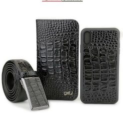 Set curea portofel si husa telefon din piele naturala CP60 2