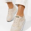 Sneakers cu platforma Aralda bej-Sneakers cu platforma-Sneakers cu platforma