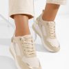Sneakers cu platforma Setora bej-Sneakers cu platforma-Sneakers cu platforma