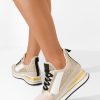 Sneakers cu platforma Tamila bej-Sneakers cu platforma-Sneakers cu platforma