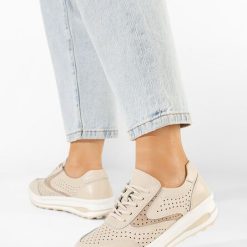 Sneakers dama Anemona bej-Sneakers dama-Noutăți
