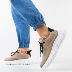 Sneakers dama Aviana Khaki 4