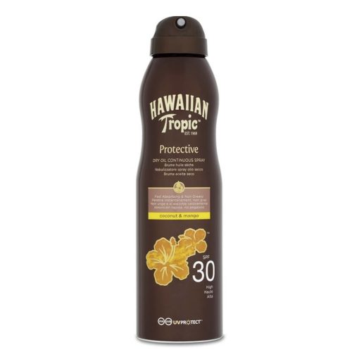 Spray pentru plaja cu nuca de cocos si mango SPF 30  Hawaiian Tropic 180 ml-Ingrijire Corp-Protectie solara