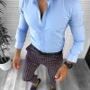 Tinuta barbati smart casual Pantaloni + Camasa  12663-Tinute barbati smart casual > Tinute barbati smart casual din 2 piese
